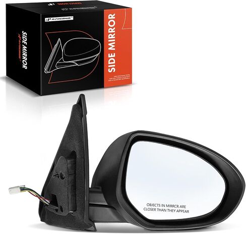 مرآة باب كهربائية جانبية للركاب من A-Premium - متوافقة مع Mazda 3 2010 2011 2012 2013 - مرآة رؤية خلفية خارجية قابلة للطي يدويًا ساخنة - استبدال # BBM56912ZL in Saudi Arabia