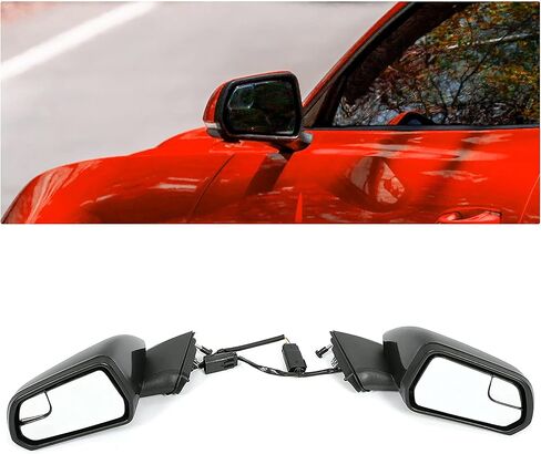 KUAFU Power Mirror Compatible with 2015-2020 Ford Mustang Replacement for FR3Z17682M-PFM FR3Z17D742AAPTM FR3Z17683L-PFM FR3Z17D743AAPTM Paintable Pair 3 Pins in Saudi Arabia