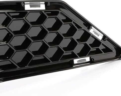 Kojem Upper + Lower Grille Compatible with 2018-2023 Ford Mustang GT Ecoboost Grill Bullitt Style Glossy Black Honeycomb in Saudi Arabia