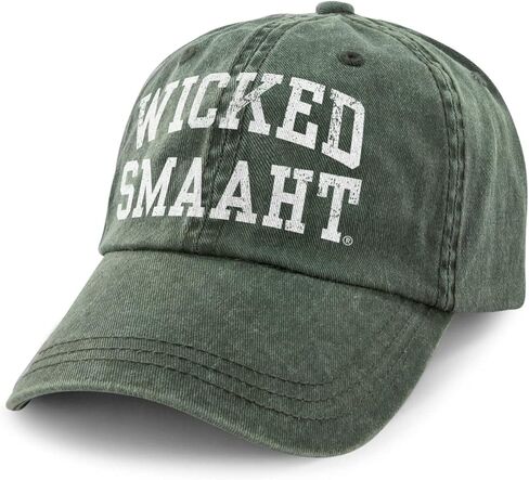 Chowdaheadz Wicked Smaaht Printed Washed Dad Hat in Saudi Arabia