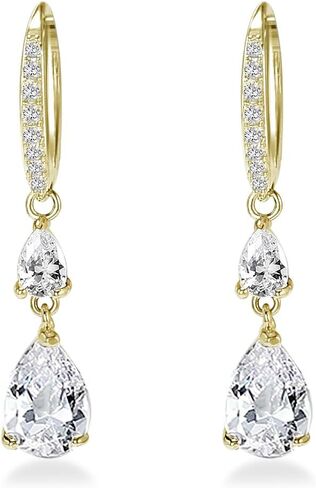 Dainty Gold Huggie Hoop Earrings Trendy CZ Diamond Dangle Drop Earrings Hypoallergenic Jewelry for Women in Saudi Arabia