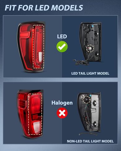 مجموعة الضوء الخلفي Nilight متوافقة مع GMC 2019 2020 2021 2022 2023 2024 Sierra 1500 LED نوع المصابيح الخلفية 2020-2024 Sierra 2500HD 3500HD استبدال المصباح الخلفي للسائق وجانب الركاب in Kuwait