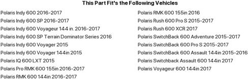 SPI, SM-09531T, Top End Gasket Kit for Polaris fits Most 2016-2022 600 CFI Snow SEE LIST in Saudi Arabia