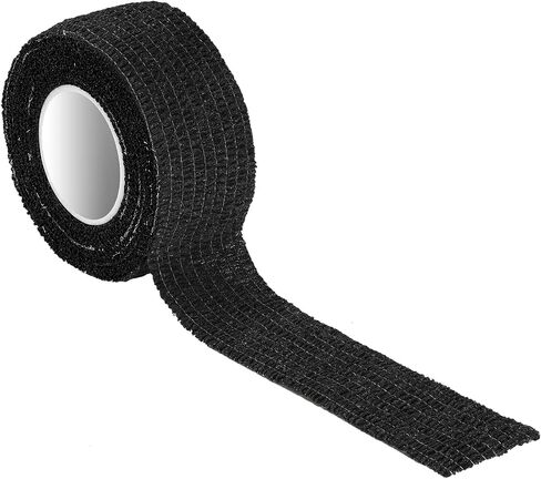 Pangda 12 Pack 1'' x 5 Yards Self Adhesive Bandage Wrap, Black Elastic Breathable Self Adherent Wrap for Sports, Toe, Wrist, Ankle, Swelling Wraps in Saudi Arabia
