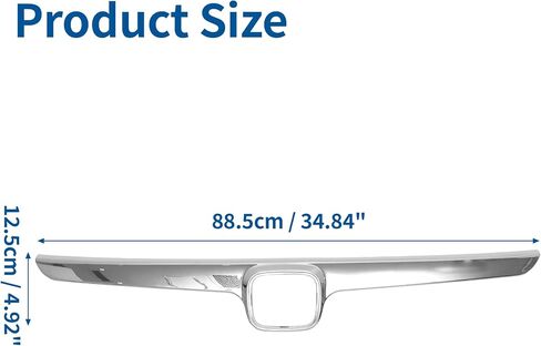 X AUTOHAUX No.71122SNAA00 Front Grille Trim Hood Bumper Grille Grill for Honda Civic 2006-2008 Front Bumper Kidney Grille Grill Chrome Silver Tone in Saudi Arabia