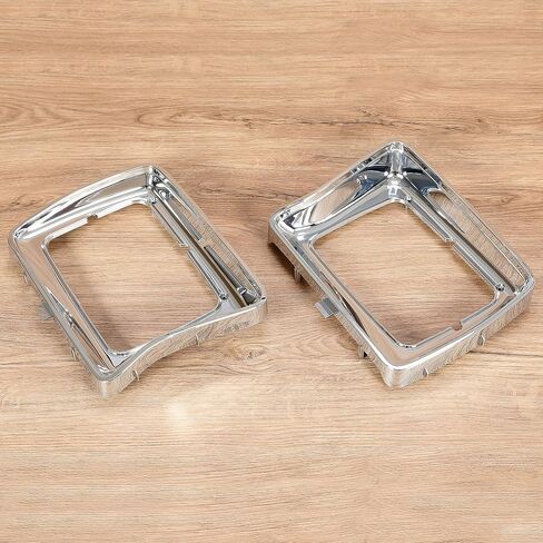 الشبكة الأمامية وإطار المصباح الأمامي من HECASA متوافق مع 1978-1979 Ford Bronco F100 F150 F250 F350 لاستبدال FO1200111 D8TZ8150C FO2513115 FO2512114 كروم فضي in Saudi Arabia
