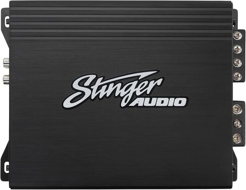 STINGER Audio MT-1000.1v2 Monoblock 1000 Watt RMS Car Audio Compact Subwoofer Amplifier w/Remote Subwoofer Level Control Bass Knob, Class D, Hexfet Mosfet, Subsonic Filter, Low-Pass Filter in Kuwait