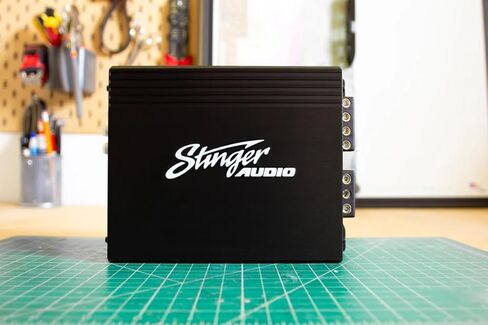 STINGER Audio MT-1000.1v2 Monoblock 1000 Watt RMS Car Audio Compact Subwoofer Amplifier w/Remote Subwoofer Level Control Bass Knob, Class D, Hexfet Mosfet, Subsonic Filter, Low-Pass Filter in Kuwait