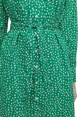 DKNY Womens Long Sleeve Collared Tie Fit & Flare Mini Dress in Saudi Arabia