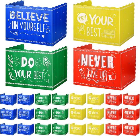 24-Pack Desk Dividers for Students Waterproof Durable Plastic Study Carrel Divider, Easy-to-Clean Classroom Privacy Divider Shield for School Teacher Supplies (Black) in Kuwait