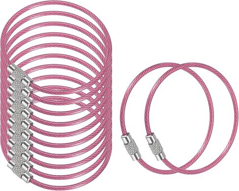 PATIKIL Wire Keychain Cable, Key Ring Loop Wire in Saudi Arabia