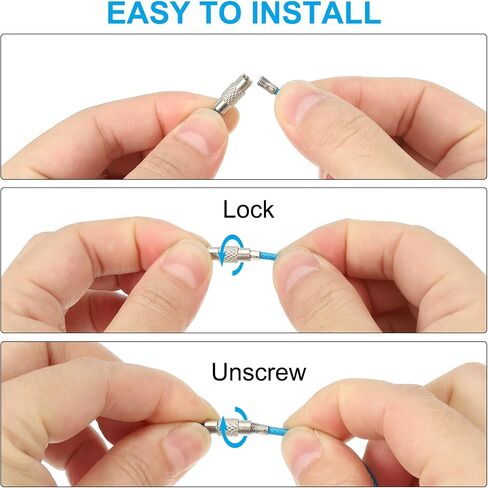 PATIKIL Wire Keychain Cable, Key Ring Loop Wire in Saudi Arabia
