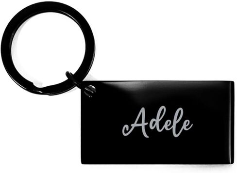 Adele Keychain Personalized Name Gifts for Adele Girls Women Her Birthday Christmas Stainless Steel Key Chain in Saudi Arabia