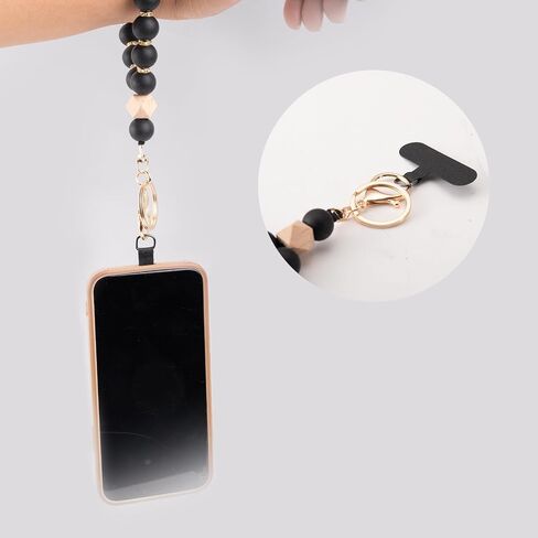 Cell Phone Bracelet Wristlet & Beaded Keychain - 2-in-1 Multi-Functional Wrist Strap for Phones, Keys, and More - Stylish and Practical Accessory for Women and Men in Saudi Arabia