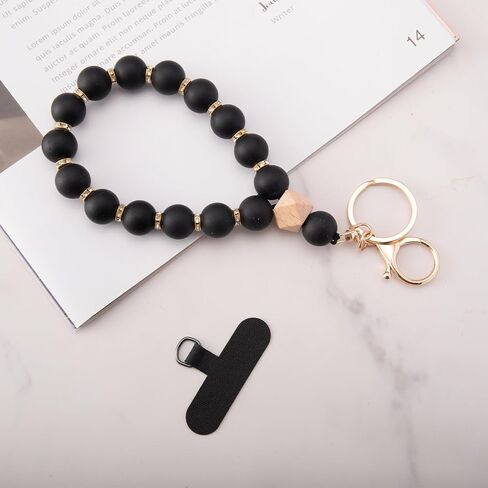 Cell Phone Bracelet Wristlet & Beaded Keychain - 2-in-1 Multi-Functional Wrist Strap for Phones, Keys, and More - Stylish and Practical Accessory for Women and Men in Saudi Arabia