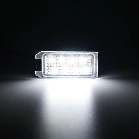 ضوء لوحة ترخيص LED لمصباح رقم 2014-2020 J'eep Grand Cherokee Compass Patriot مدعوم من 8-SMD White LED OEM # 68228930AA، 68228931AA in Kuwait