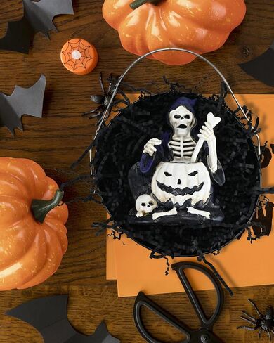 Raissily 10oz Halloween Crinkle Cut Paper Shred Filler, Packing Grass Cushion for Thanksgiving Gift Confetti Box Bag Basket Filling Party Decor - Black/Orange/Purple in Kuwait