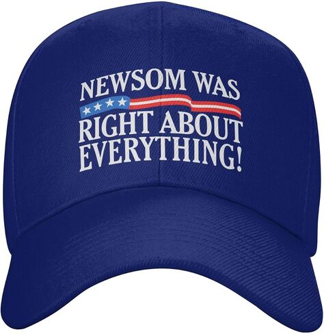 Newsom was Right About Everything Hat Newsom 2026 2028 Hat Trucker Cap for Men Women Black in Saudi Arabia