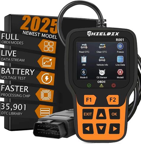R001 OBD2 Scanner Diagnostic Tool, Check Engine Light Code Reader, Battery Voltage Tester, I/M Readiness, Reset, Live Data, Car Diagnostic Scan Tools for All OBDII Car Since 1996 in Saudi Arabia