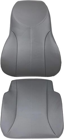Silscvtt 2PCS Gray Artificial Leather Seat Cover Front Driver Side Backrest and Bottom Replacement for International 4200 4300 4400 Air Ride 2001-2007 in Saudi Arabia