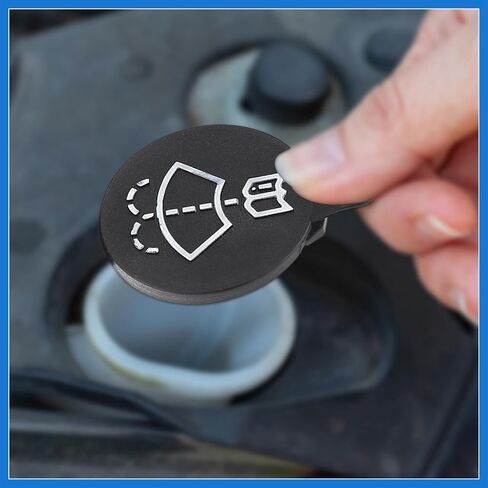 Windshield Washer Fluid Reservoir Bottle Tank Cap Fit for Buick LaCrosse for Cadillac CTS - Pack of 1 Black Auto Accessories in Saudi Arabia