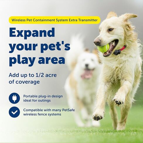 PetSafe Wireless Pet Containment System Receiver Collar for Dogs, Wireless Dog Collar Waterproof Material, Fits Small, Medium, Large Pets, Electric Fence Receiver Collars (Red and Black) in Kuwait