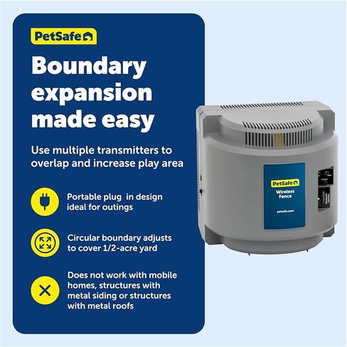 PetSafe Wireless Pet Containment System Receiver Collar for Dogs, Wireless Dog Collar Waterproof Material, Fits Small, Medium, Large Pets, Electric Fence Receiver Collars (Red and Black) in Kuwait