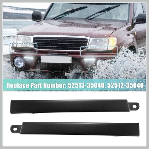 Pair Front Lower Headlight Bumper Grille Filler Driver Passenger Side for Toyota Tacoma 2WD 1997-2000 52513-35040 52512-35040 Replacement Car Parts in Saudi Arabia