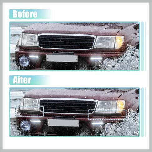 Pair Front Lower Headlight Bumper Grille Filler Driver Passenger Side for Toyota Tacoma 2WD 1997-2000 52513-35040 52512-35040 Replacement Car Parts in Saudi Arabia