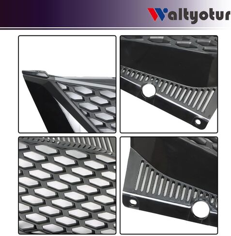 waltyotur Front Upper Grille Grill Black Honeycomb Replacement for Toyota Sienna 2011 2012 2013 2014 2015 2016 2017 in Saudi Arabia