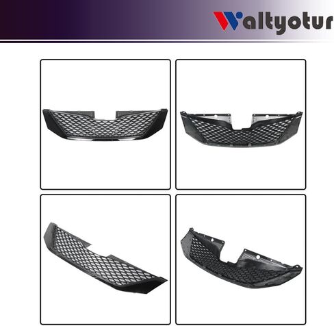 waltyotur Front Upper Grille Grill Black Honeycomb Replacement for Toyota Sienna 2011 2012 2013 2014 2015 2016 2017 in Saudi Arabia