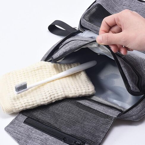 Travel toilet bag is used to store toiletries, with a large capacity storage hanging toilet bag (Gray) in Saudi Arabia