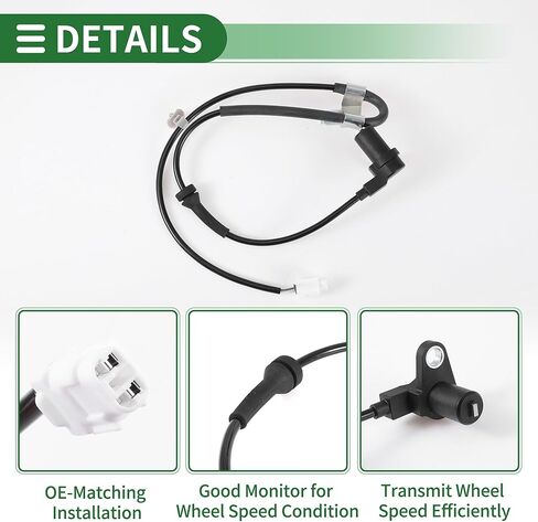 ABS عجلة السرعة الاستشعار ABS الاستشعار نظام الفرامل المضادة للقفل الاستشعار رقم 5621062J00/5621062J01 لسوزوكي سويفت 2005-2015 1 قطعة الجبهة اليمنى in Saudi Arabia