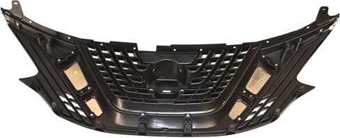 PartsFlow Front Upper Grille For 2015 2016 2017 2018 Nissan Murano Black W/Chrome Trim Bumper 623105AA0A in Saudi Arabia
