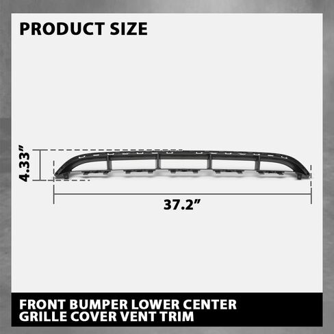 G-PLUS Front Bumper Lower Center Grille Cover Vent Trim, Compatible with Audi Q7 S-Line 2010-2015, 4L0807683C, 4L0807683E01C in Saudi Arabia