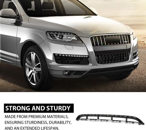 G-PLUS Front Bumper Lower Center Grille Cover Vent Trim, Compatible with Audi Q7 S-Line 2010-2015, 4L0807683C, 4L0807683E01C in Saudi Arabia