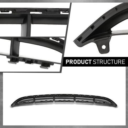 G-PLUS Front Bumper Lower Center Grille Cover Vent Trim, Compatible with Audi Q7 S-Line 2010-2015, 4L0807683C, 4L0807683E01C in Saudi Arabia