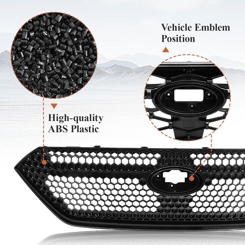 شبكة أمامية رياضية متوافقة مع Subaru WRX 2022 2023 Grill Guard لمعان لؤلؤي أسود معدني بديل مناسب مباشر in Kuwait