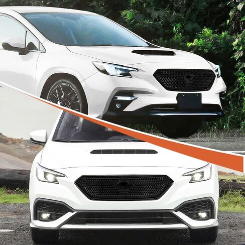 شبكة أمامية رياضية متوافقة مع Subaru WRX 2022 2023 Grill Guard لمعان لؤلؤي أسود معدني بديل مناسب مباشر in Kuwait