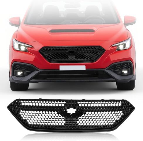 شبكة أمامية رياضية متوافقة مع Subaru WRX 2022 2023 Grill Guard لمعان لؤلؤي أسود معدني بديل مناسب مباشر in Kuwait