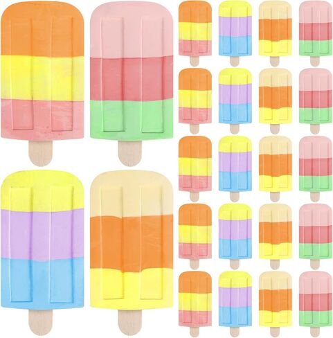 12 PCS Ice Cream Sidewalk Chalk Bulk Bulk Multicalor Multicalor Sidwalk Chalk Paint Party Favors للأطفال البالغين المرحين في ملعب الصيف في الهواء الطلق اللوحة على السبورة السبورة in Saudi Arabia