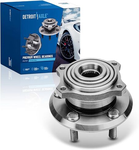 Detroit Axle - AWD Front Wheel Bearing Hub for Chrysler 300 Dodge Charger Magnum Challenger, Wheel Bearing and Hub Assembly Replacement in Saudi Arabia