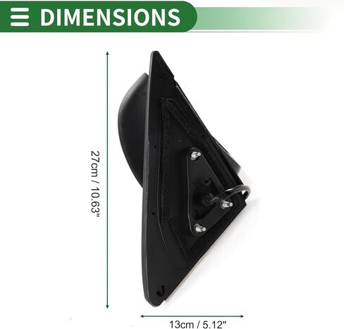 Motoforti Right Passenger Side Door Mirror Replacement Side View Mirror Assembly for Toyota Highlander 2008-2013 No.879100E072/8791048341/8791048340 White Non-Heated Mirror Glass in Saudi Arabia
