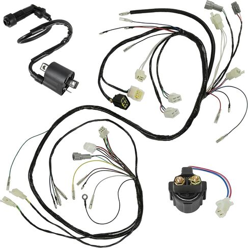 Caltric Wire Harness Compatible with Yamaha Warrior 350 YFM350X 1997 1998 1999 2000 2001 with Ignition Coil and Relay in Saudi Arabia
