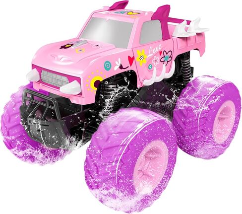 Threeking 1:16 Amphibious Monster Truck All Terrain Remote Control Car Toys in Saudi Arabia
