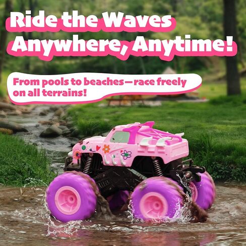 Threeking 1:16 Amphibious Monster Truck All Terrain Remote Control Car Toys in Saudi Arabia