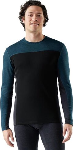 Smartwool Men's Classic Thermal Merino Base Layer Colorblock Crew in Saudi Arabia