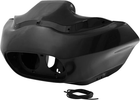 مجموعة XMT-MOTO الأمامية العلوية والخارجية الداخلية مناسبة لدراجة Harley Davidson Touring Road Glide FLTR 1993-2013 باللون الأسود اللامع in Kuwait