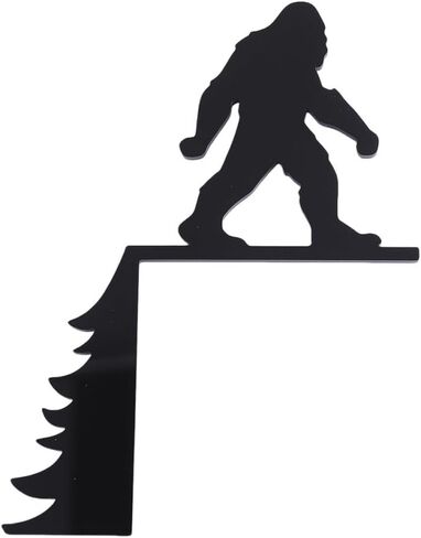 Christmas Door Corner Sign for Living Room Bedroom Office Outdoor Indoor Frame Acrylic Sasquatch Bigfoot Holiday Party Home Door Corner Decoration in Saudi Arabia