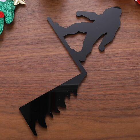 Christmas Door Corner Sign for Living Room Bedroom Office Outdoor Indoor Frame Acrylic Sasquatch Bigfoot Holiday Party Home Door Corner Decoration in Saudi Arabia